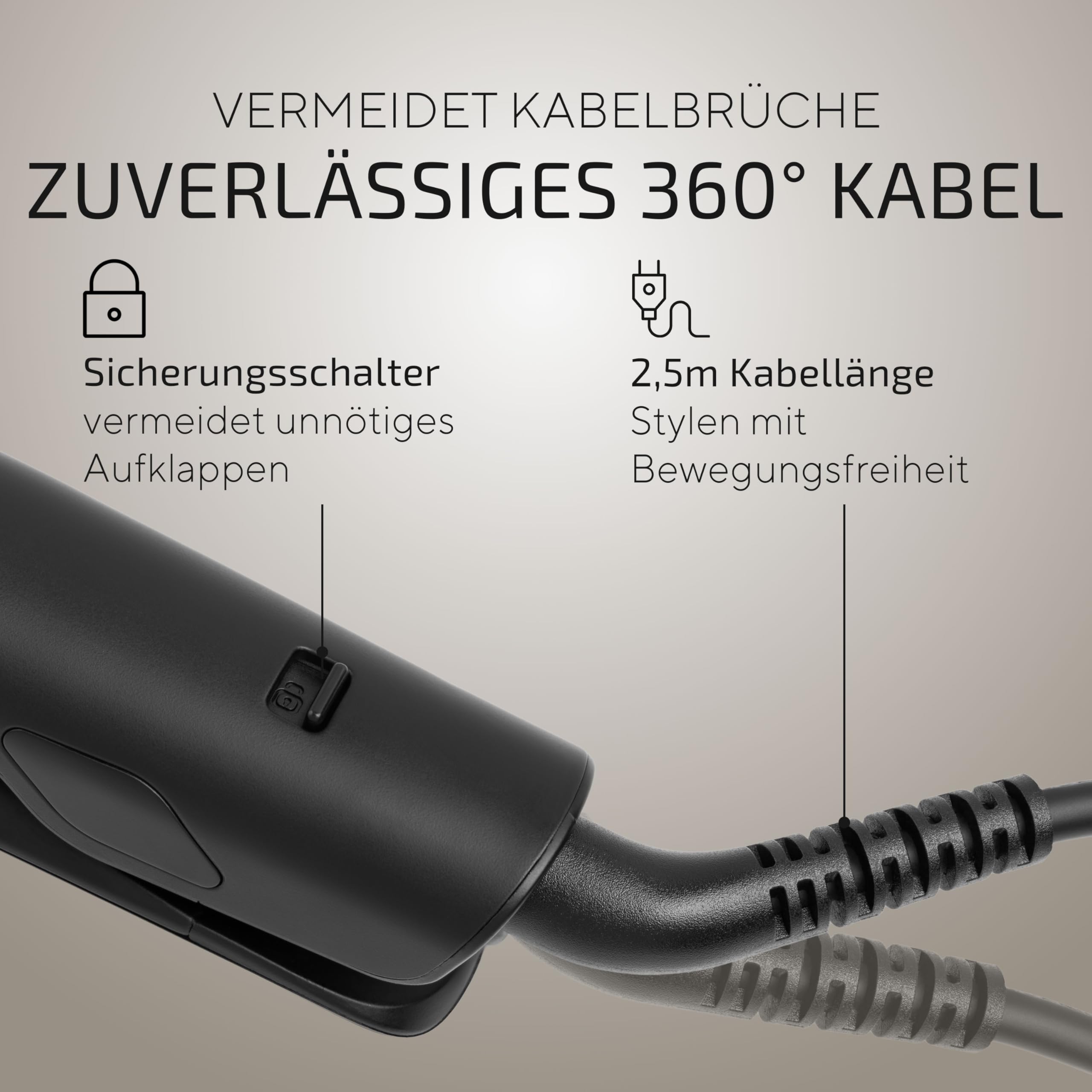 Glätteisen – Testsieger 2025* – 4 Jahre Garantie – 100 Tage risikofrei testen – Mit LCD-Display – Schnell aufheizend in nur 20 Sek. – Für seidig glattes Haar mit mehr Glanz