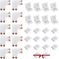Vista 8 de JACKYLED Conectores LED de 3 pines de 0.315 pulgadas para tiras de luces LED, kit total de 22 conectores de esquina para extensión de adaptador sin