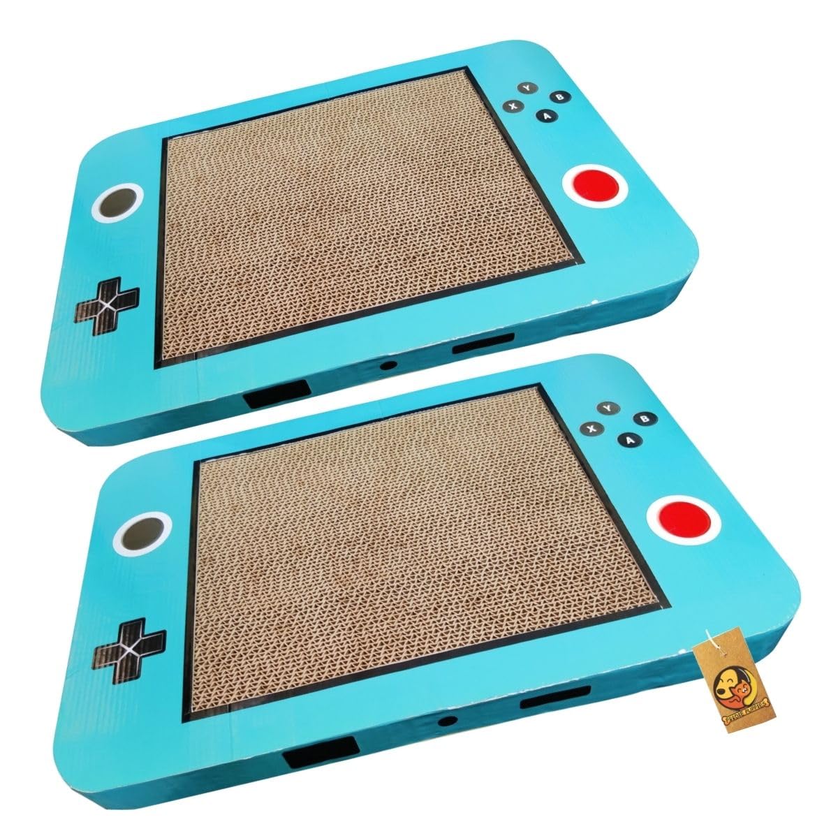 Foodie Puppies Cat Scratching Pad with Catnip, Corrugated Cat Scratcher Cardboard for Indoor Cats, Kitten for Furniture Protection, Durable Texture Design (Gamey, Pack of 2) (B0CF2G8HML) Amazon Price History, Amazon Price Tracker