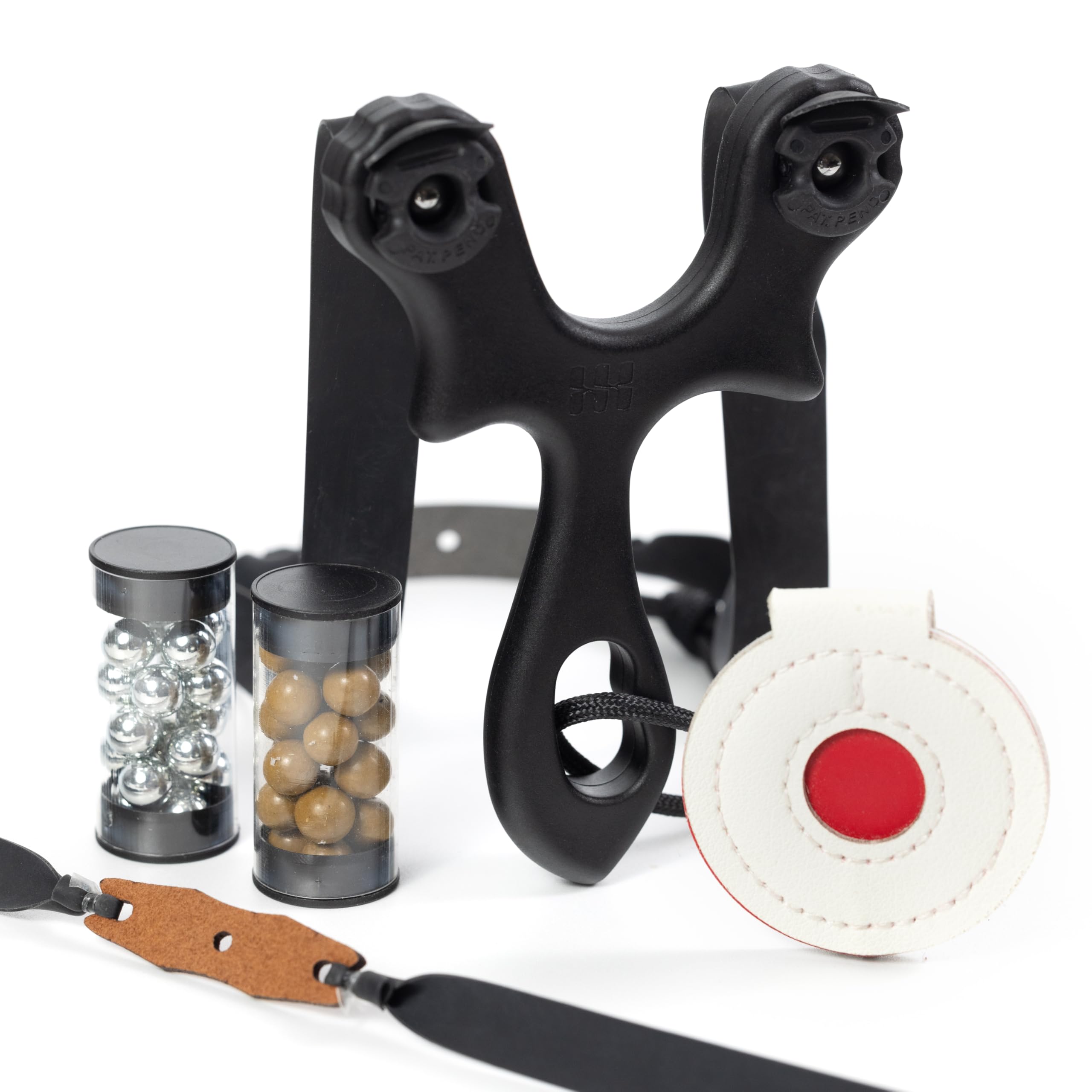 SimpleShot BeanFlip Slingshot with Target and Clay Ammo, for Beginner and Professional Hunting Target Shooting