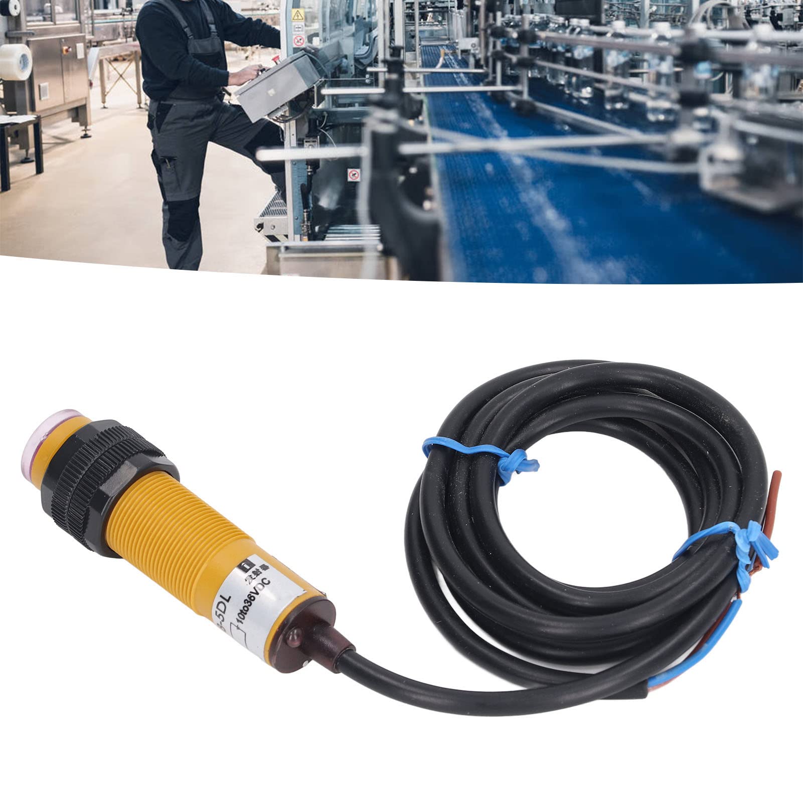 Przełącznik fotoelektryczny na podczerwień z czujnikiem regulowany moduł unikania przeszkód wykrywanie dalekiego zasięgu 5 do 30 cm 10 36 V DC dla automatyzacji robotyki 5 sztuk