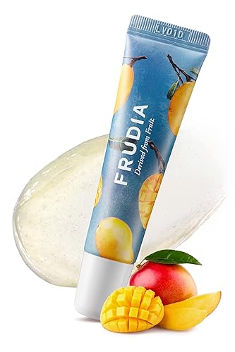 WELCOS FRUDIA - Máscara labial de miel de mango  Bálsamo labial teñido para mujeres  Bálsamo labial hidratante para labios secos  Bálsamo labial