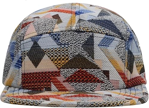 Hatphile Gorra de 5 paneles Diseños únicos multicolor Gorras para hombres y mujeres Grande o XL
