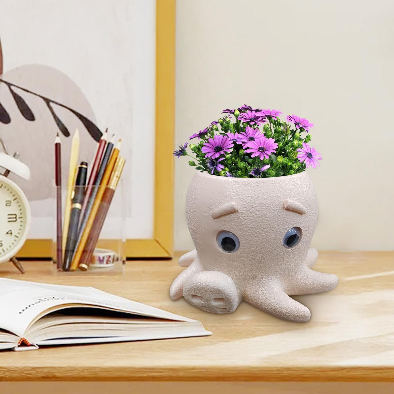 Amazon.co.jp: Moreeulsi タコ壺、タコプランターの装飾, タコ