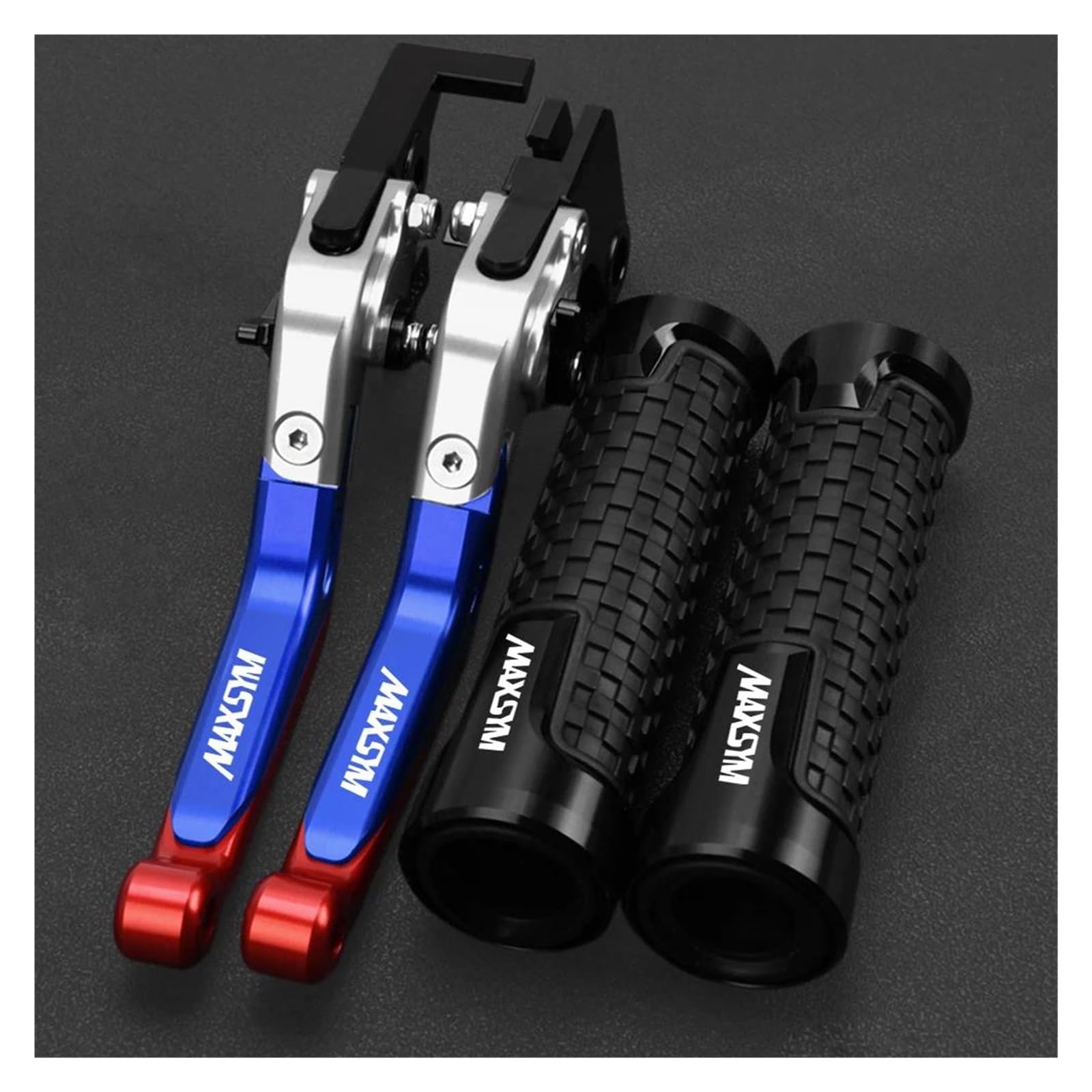 Uchwyty Do Motocykli SYM MAXSYM 400i 600i MAX 400 600 Dźwignie Hamulca Sprzęgła I Chwyty Kierownicy(Blue2)