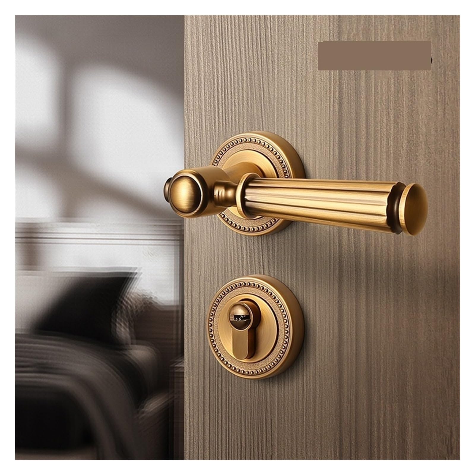 Serrure de porte magnétique pour chambre à coucher au style français