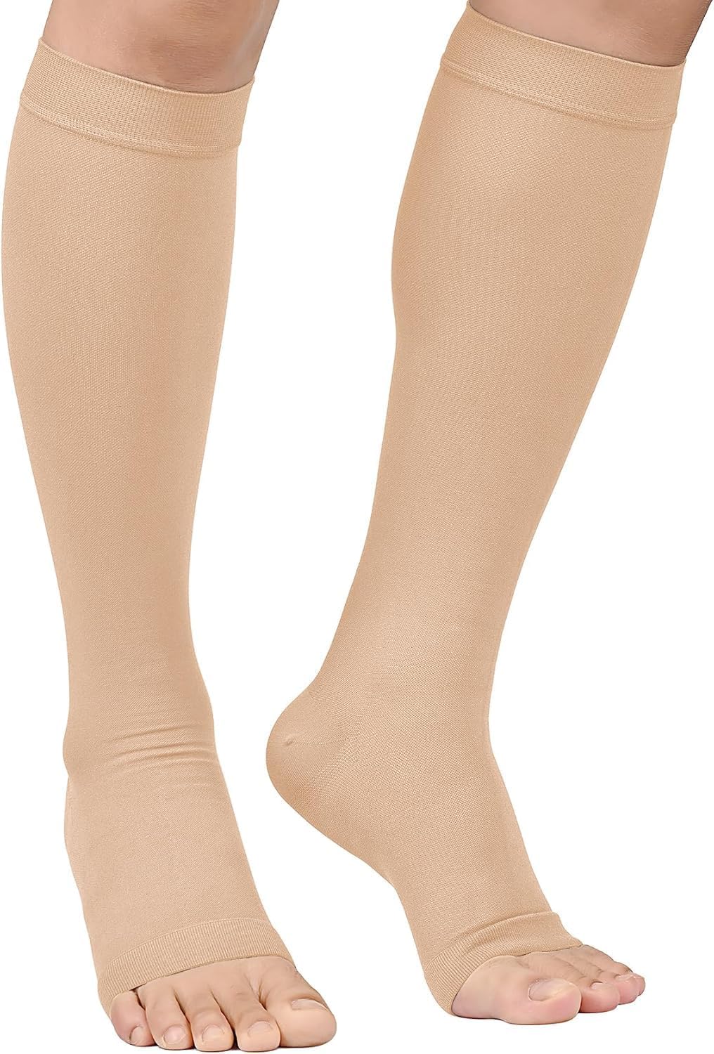 Dr Helix Orthopedic Below-Knee Compression Stockings - Medical Grade 20-30 mmHg Graduated Compression for Varicose Veins, Knee High Socks, Breathable Non-Slip Band, Unisex