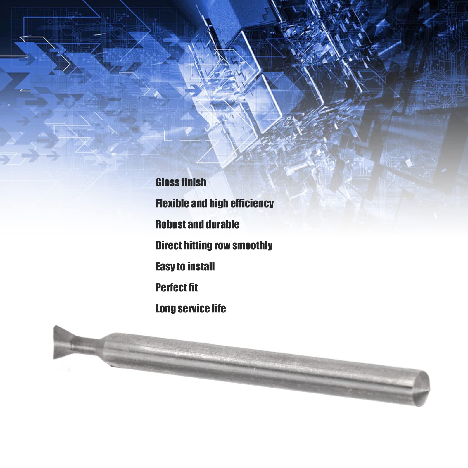 Fresa Metallo Duro 4mm A Coda Di Rondine - 70° Per Legno E Metallo, 50mm Lunghezza - Foto 11