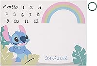 Vista 9 de Disney 101 Dálmatas Blanco y Negro Too Cute Super Soft Photo Op Milestone Manta para bebé