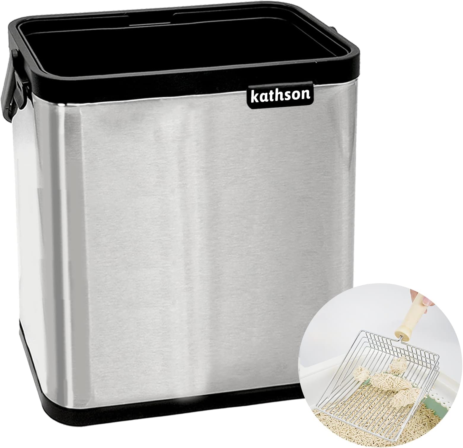 DuraScoop Cat Litter Scoop Caddy SpaceSaving, Wall