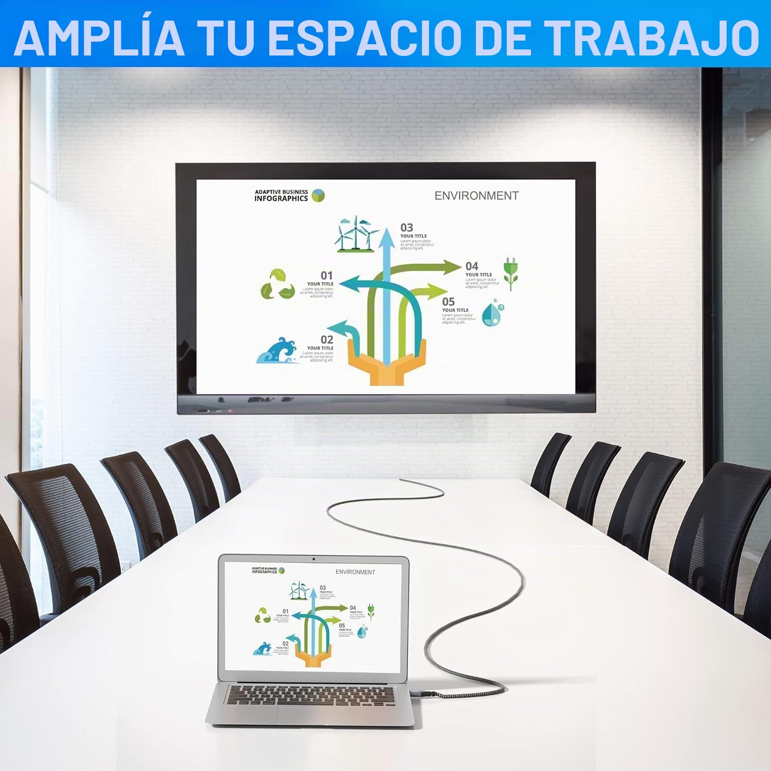 Cable DisplayPort a HDMI de 15 metros (4K UHD),24 AWG de cobre puro,4K@60 Hz,cable de conexión unidireccional DP a HDMI,para monitor,TV,proyector,portátil,PC,AMD,NVIDIA