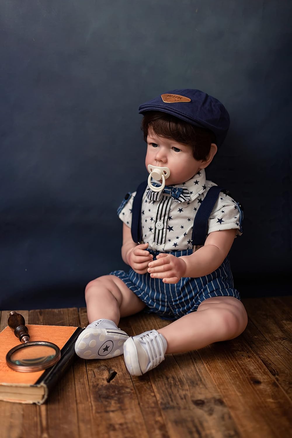 Wamdoll 28 inch 70CM Alive Huge Baby Size Reborn Baby Toddler Boy Newborn Toddler Doll in Silicone Vinyl with Magentic Pacifier Look Realistic Children Birthday