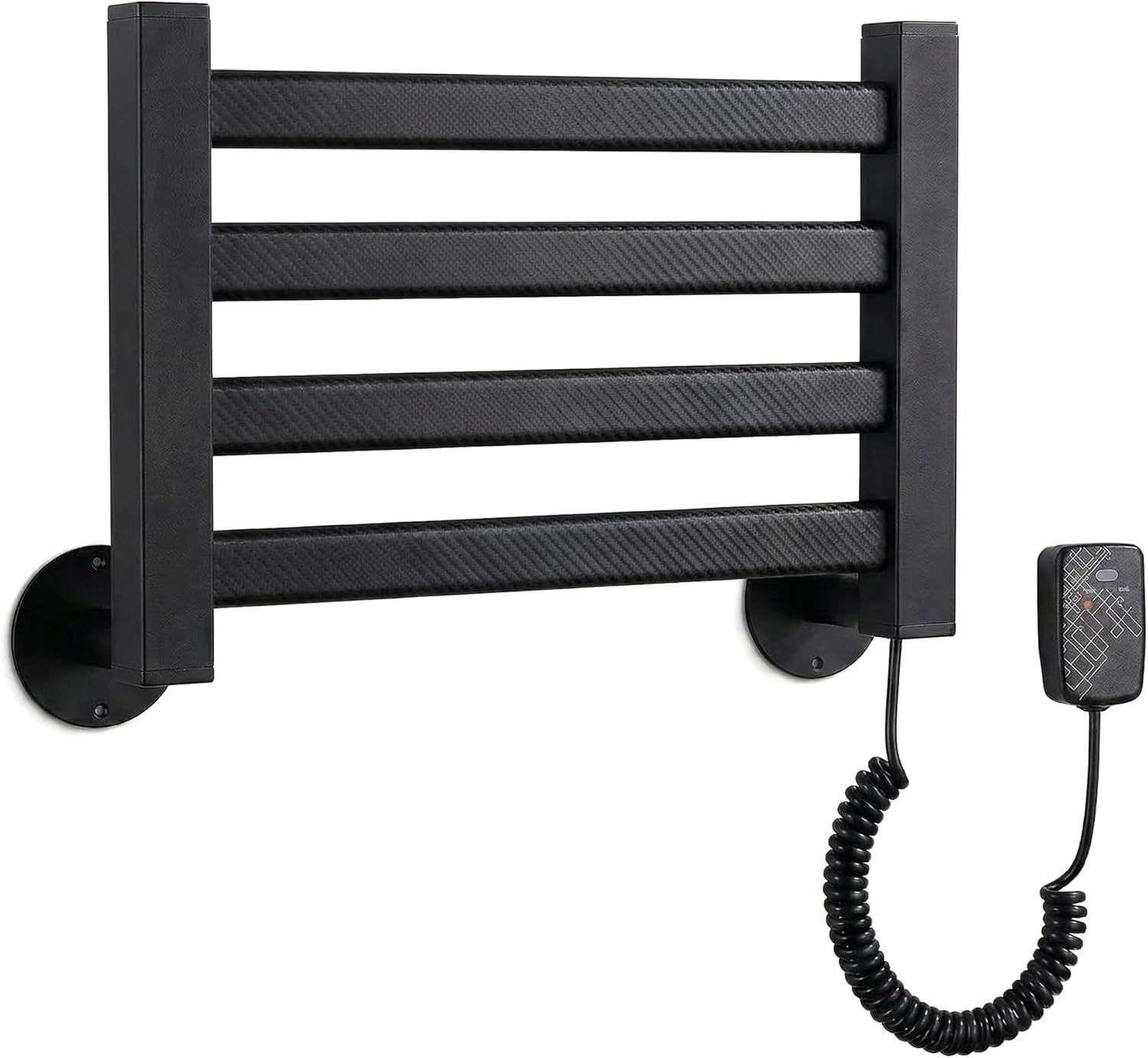 Wall Mounted Electric Towel Warmer, 45w Smart Aluminum Towel Rack, 4 Bar Heated Towel Dryer for Efficient Drying & Warmth, Low Power Consumption