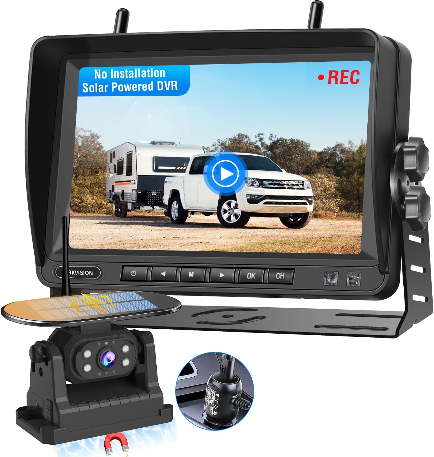 Sandsberg Drahtlose Rückfahrkamera Full HD - Für Wohnmobile & Anhänger