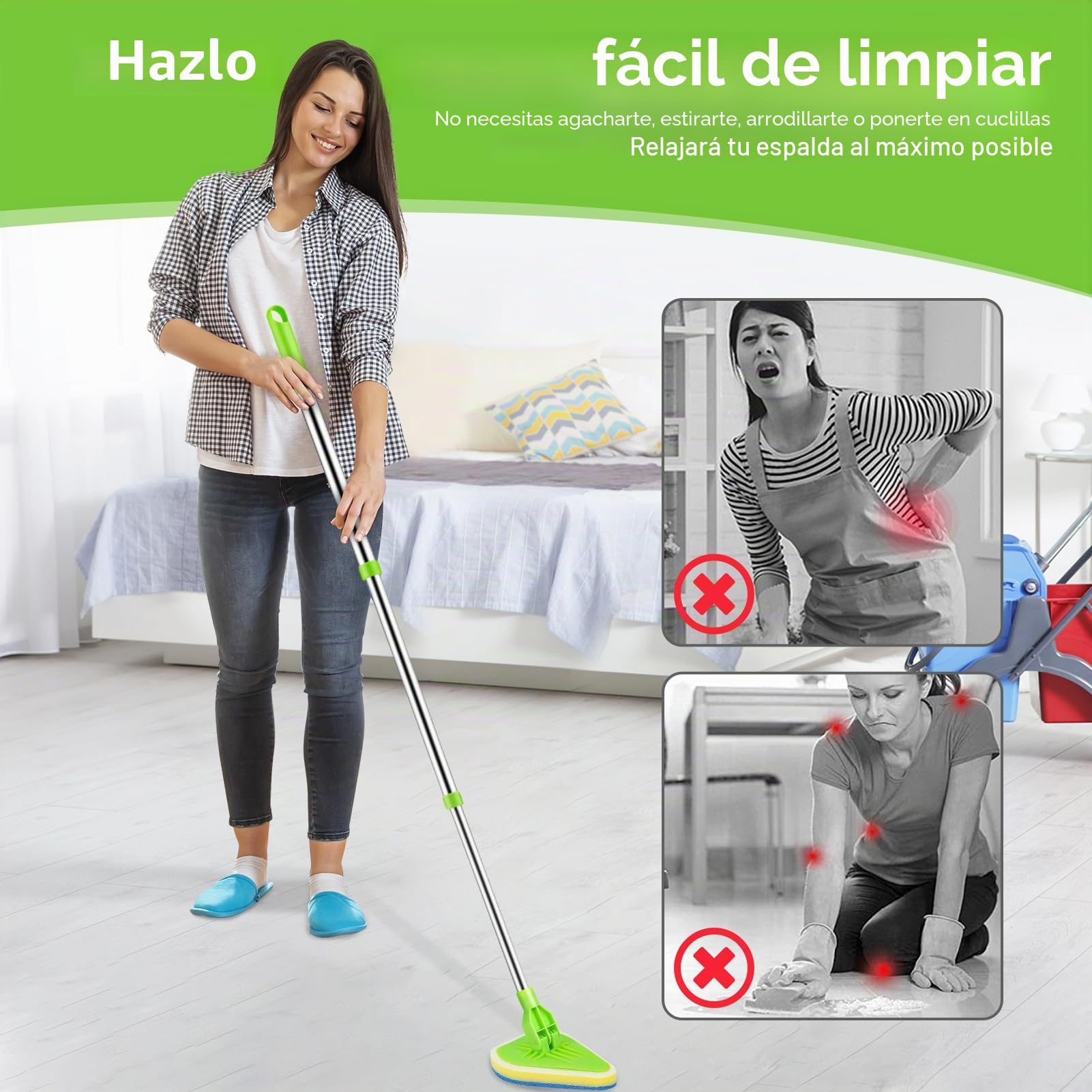 Cepillo de limpieza de ducha, 3 en 1, cepillo de fregado de mango largo, giratorio de 180°, limpiador de azulejos de baño para bañera, azulejos y suelos de pared