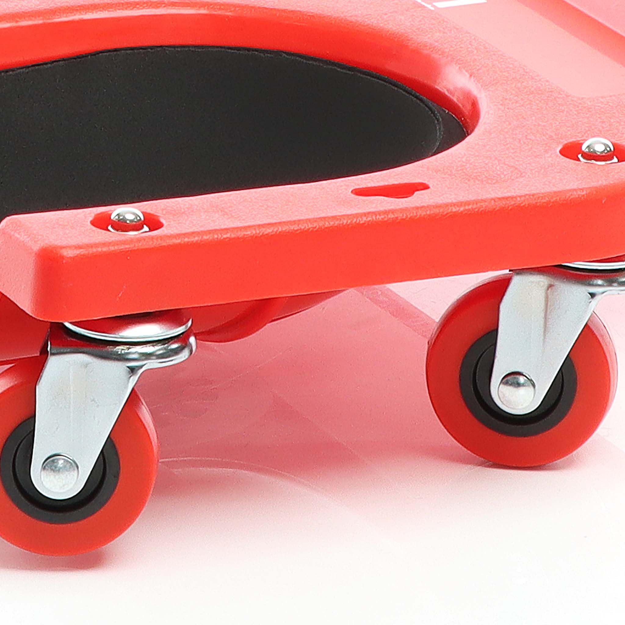 Chariot Mécanicien à Genoux XPOtool 350kg - Siège Ergonomique 5 Roulettes Avec Rangement Outils