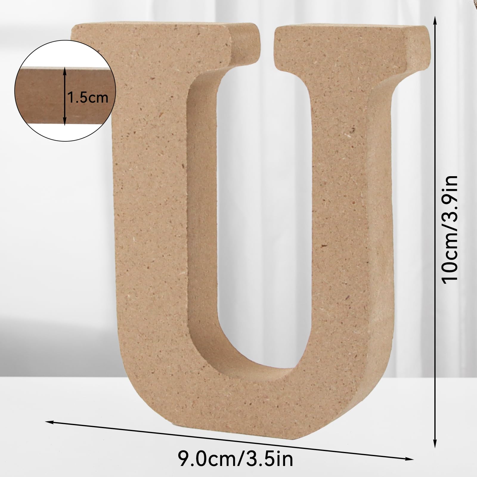 Taozoey Standing Wooden Letters, Wooden Letters for Crafts, DIY Letter, Home Lettering, Untreated Decorations for Home Wall - Image 2