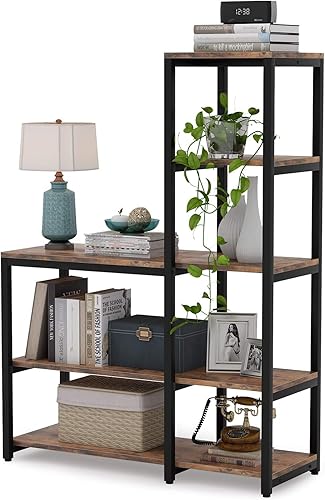 Miniatura 5 de Tribesigns Estantería de 5 niveles, estantería de esquina de escalera, estantería Etagere con 8 estantes, estante de almacenamiento para sala de