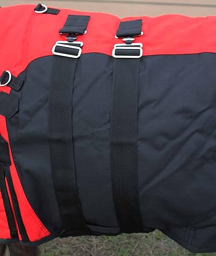 Miniatura 3 de 1200D Miniatura Weanling Donkey Pony Horse Foal Winter Turnout Impermeable Transpirable Manta Rosa 51975