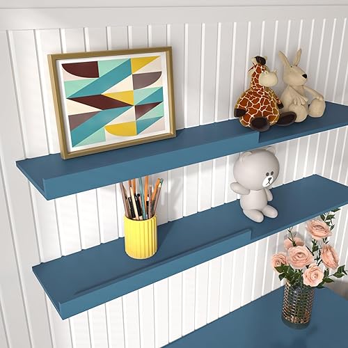 Miniatura 8 de Stickyart Papel tapiz azul oscuro para despegar y pegar, papel adhesivo azul para armarios, cajones, cocina, dormitorio, papel tapiz autoadhesivo