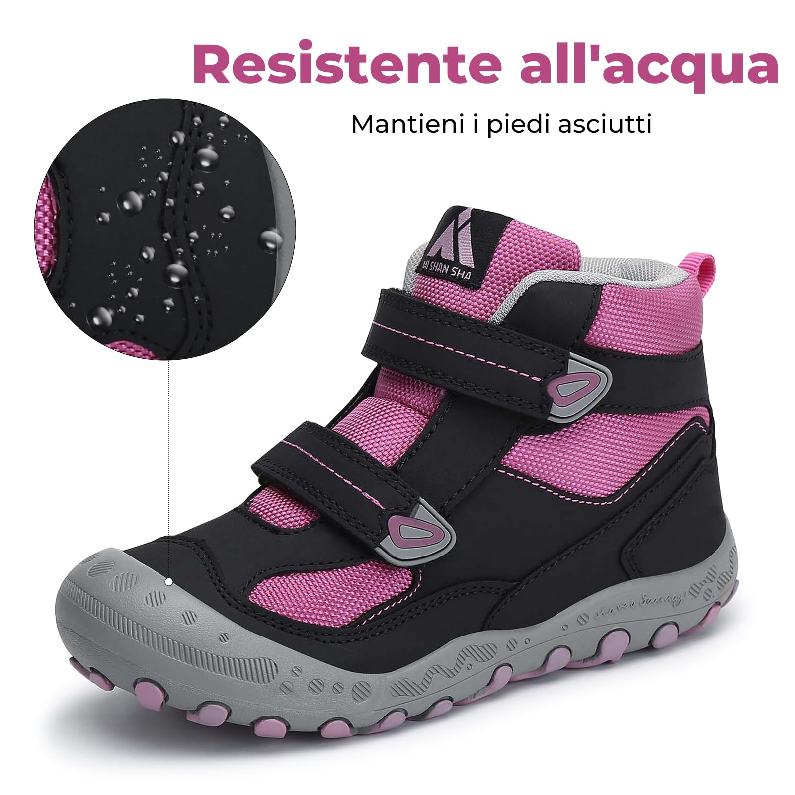Mishansha Bambini Moda Calzature da Escursionismo Scarpe da Trekking Outdoor per Ragazzi e Ragazze