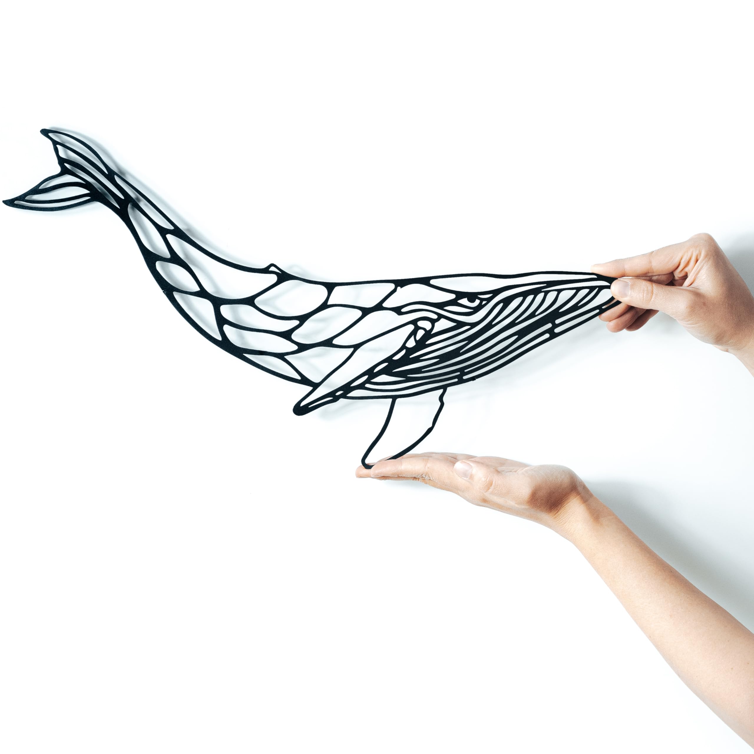 keluly Whale Metal Sculpture Wall Ornament Decorative Element Poster, Souvenir, Poster, Decoration, Marine Animals - Image 3