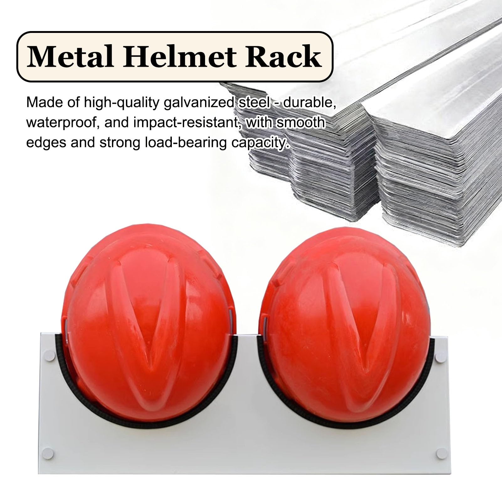 Soporte para Casco de Seguridad Organizador de Cascos de Seguridad para Pared, Soporte de Seguridad para Cascos de Seguridad en Talleres de Construcción(5 Grids)