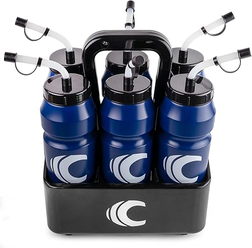 Miniatura 20 de Cannon Sports Botella de agua deportiva de 1 litro, sin BPA, capacidad de 34 onzas, boca grande, 2 tapas (popote y apretar) con portador, ideal para
