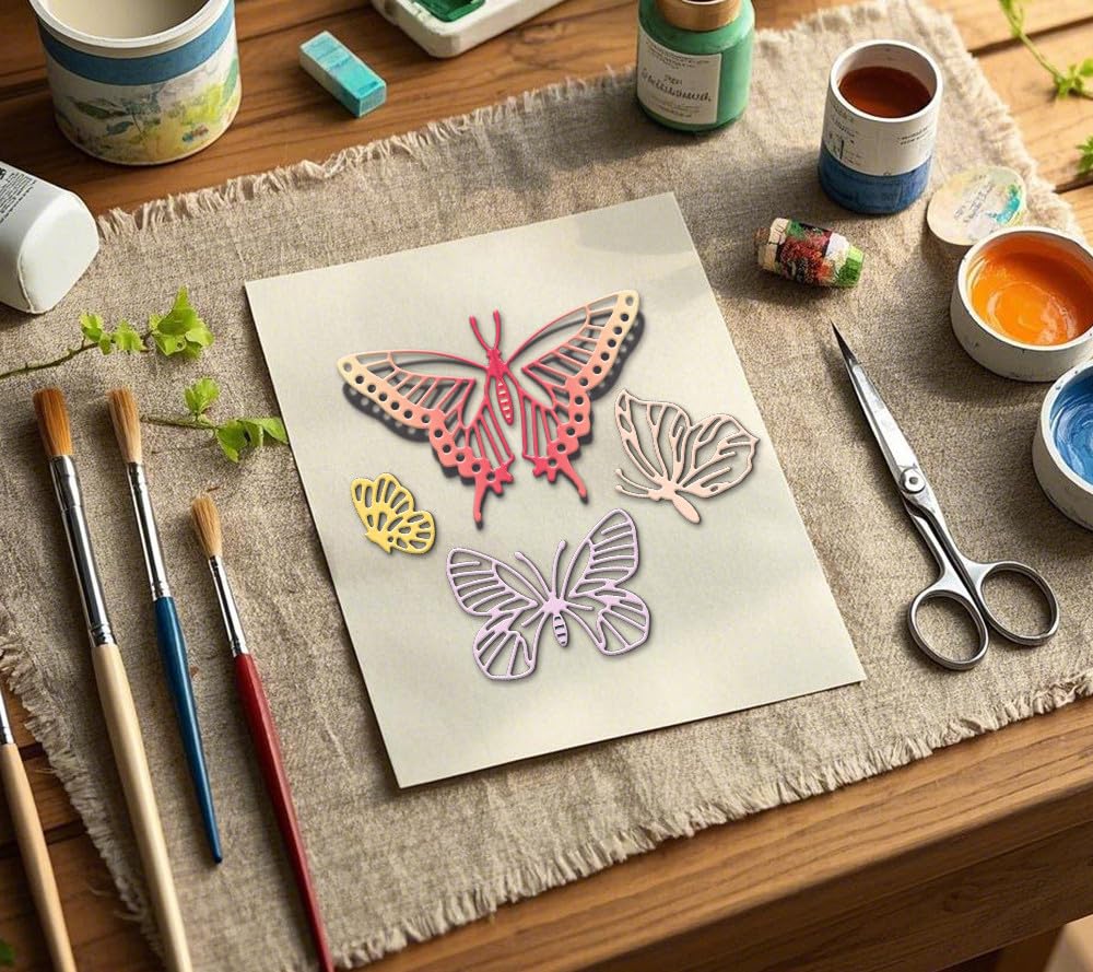 Wykrojniki motylkowe metalowe szablony do wytłaczania szablonów do samodzielnego scrapbookingu, albumu fotograficznego, tworzenia kart, dekoracji