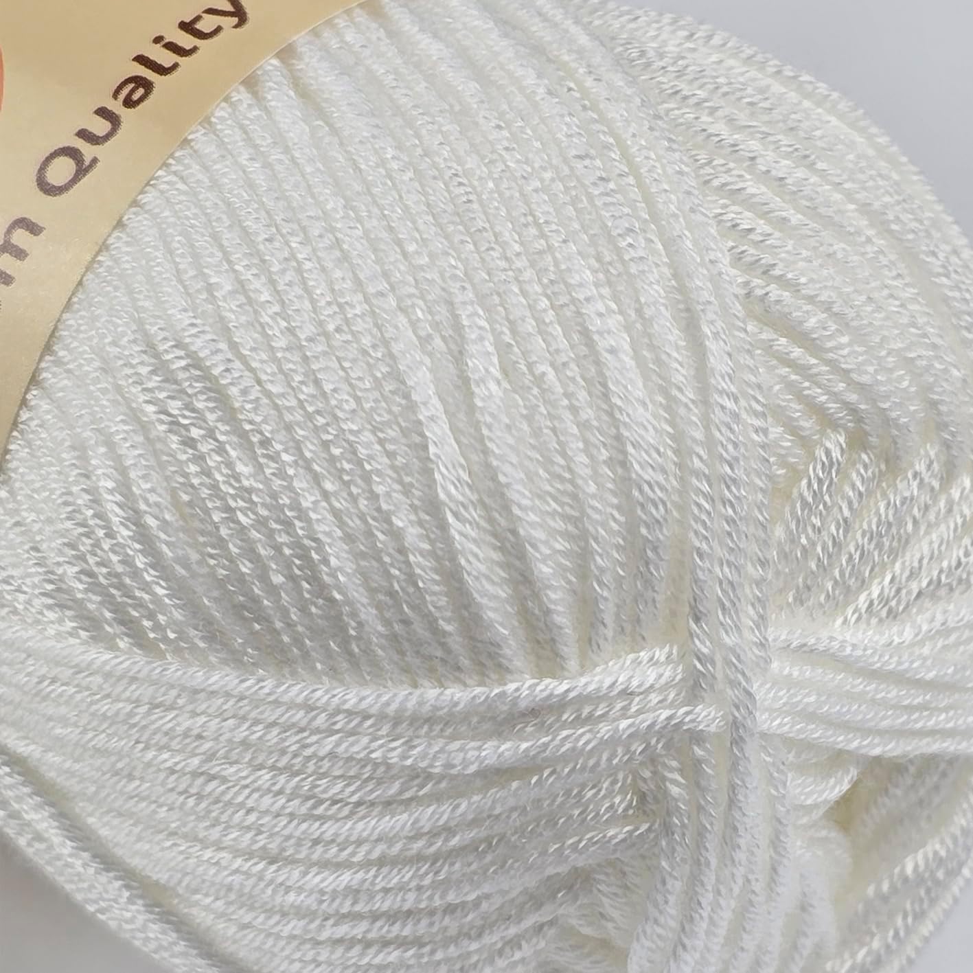 10-Pack of Yonkey Monkey 500 Grams Yarn - 70% Rayon derived from Bamboo, 30% Cotton - Imported - White 9013