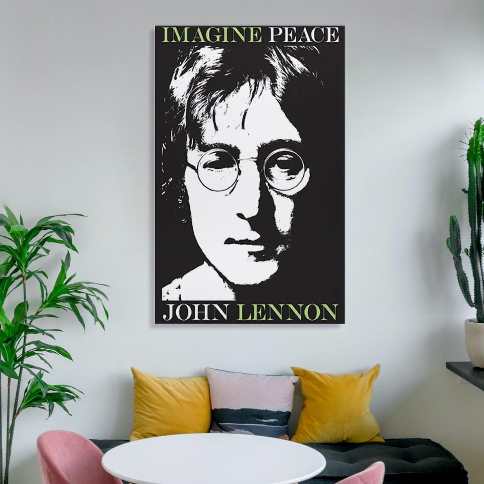 Amazon.co.jp: ジョン・レノン壁飾り 印刷 ポスター キャンバス