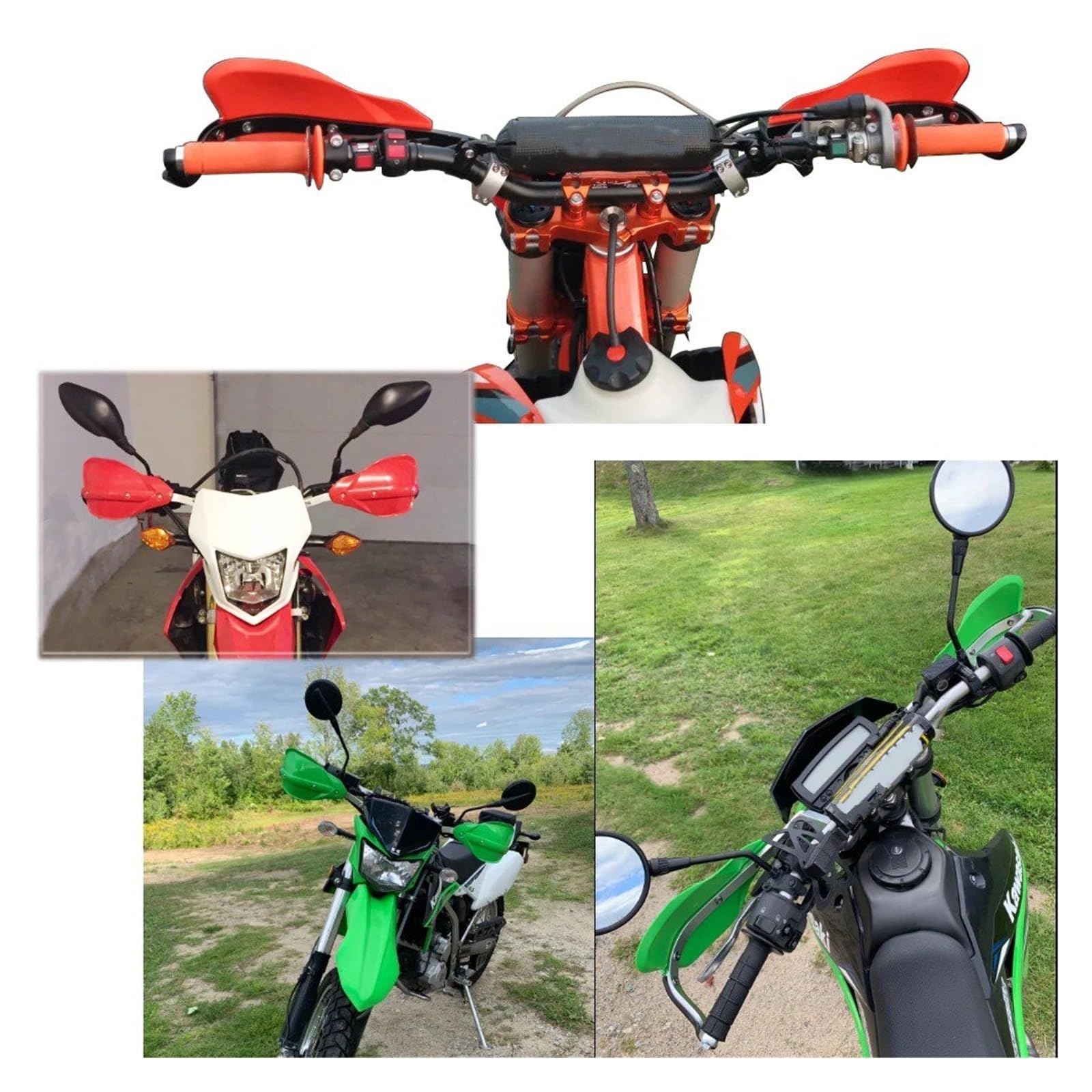 Osłona dłoni na kierownicę, uniwersalna osłona motocykla, crossowa, do roweru crossowego, uniwersalna kierownica, osłona dłoni (żółta C)
