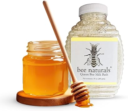 Bee Naturals Queen Bee Milk Bath - 10oz Orange Scented Epsom Salt Bath - Relaxing & Nourishing - for Soft Skin - All Ages