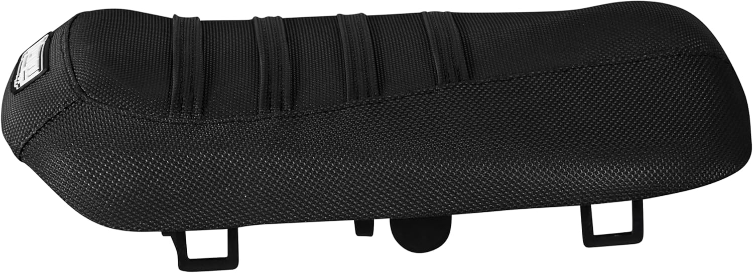 Enjoy Mfg Seat Cover - Compatible with Honda 2003-2009 Ruckus NPS50 - Ribbed - #346 (All Black with Black Ribs)