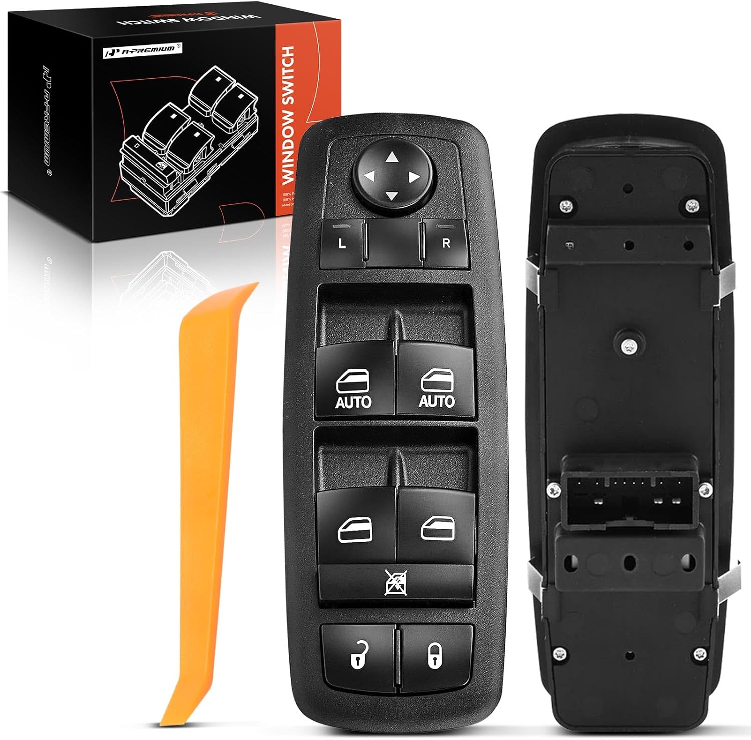A-Premium 3+8 Pins Master Power Window Switch Compatible with 2011-2020 Chrysler 300, 2015-2017 Chrysler 200, 2011-2019 Dodge Charger, 2016-2022 Ram 1500 2500 3500, Replace# 68139805AB, 56046823AE