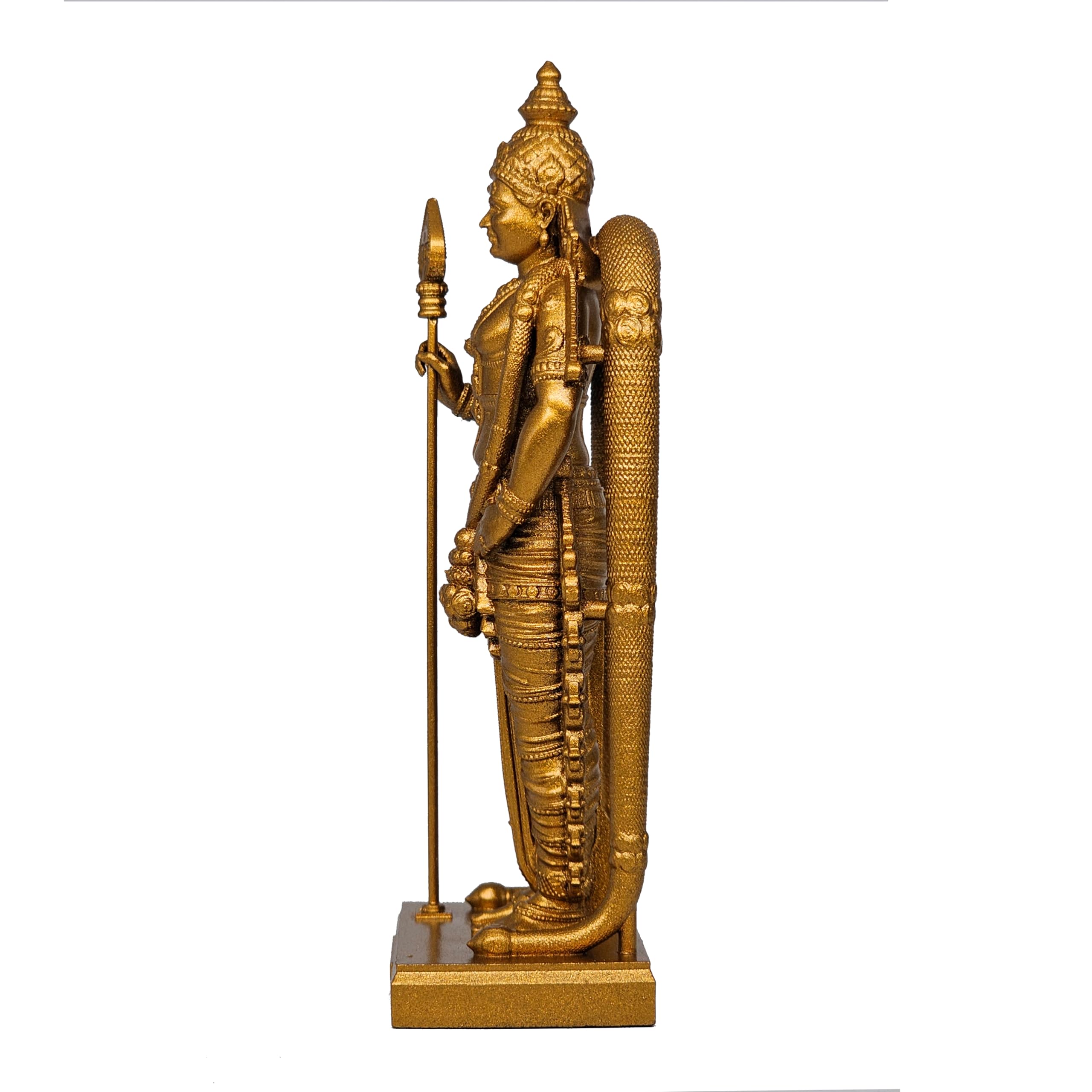 Murugan Statue - Golden Hindu Idol for Car & Home -7