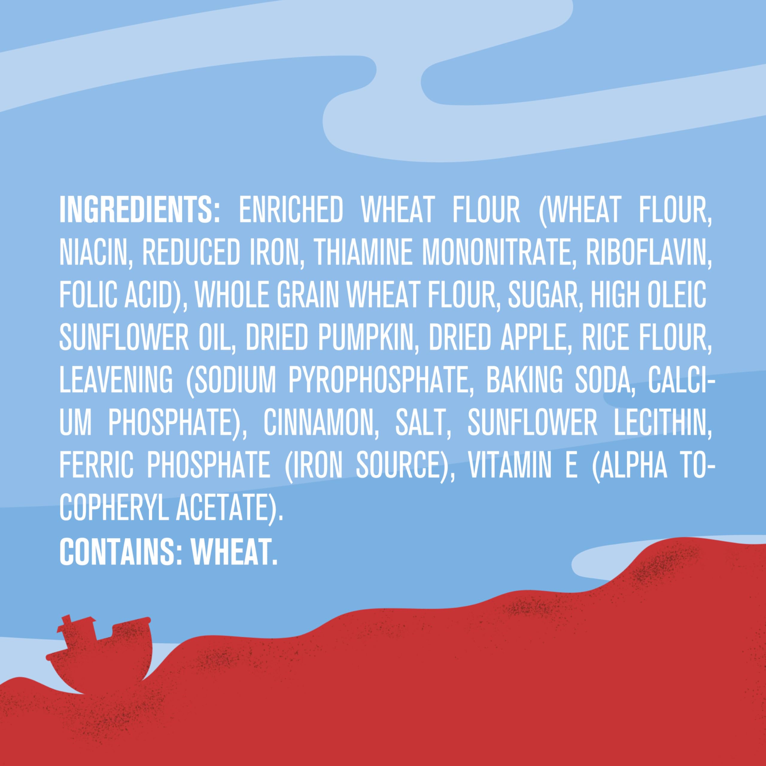 Get'ems! Gerber Kürbis, Apfel & Zimt Ocean World Cookies, Kinder-Snack aus echtem Gemüse und Obst, Eisen und Vitamin E