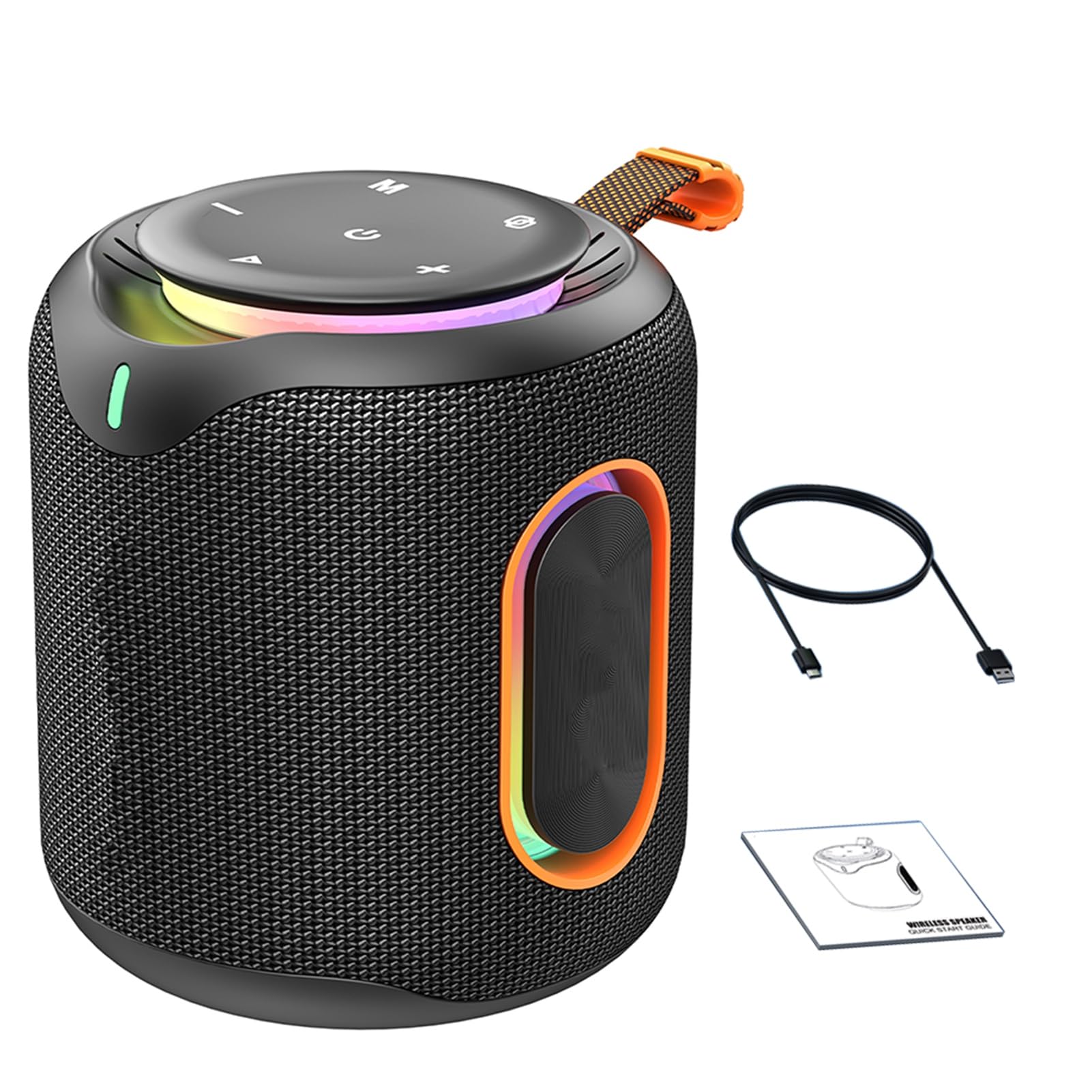 Cassa Portatile Wireless con BT 5.4, 30W Bass Potente, 66mm, per