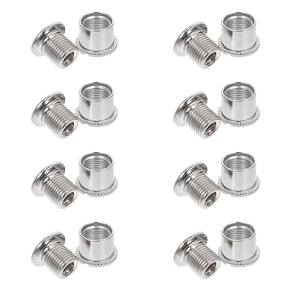 BESPORTBLE 12Pcs Bicycle Sprocket Bolt Chainring Single Screw Mountain Road Bike Refitting Crankset Parts Fixing Bolts for Chain Wheel Road MTB Bike