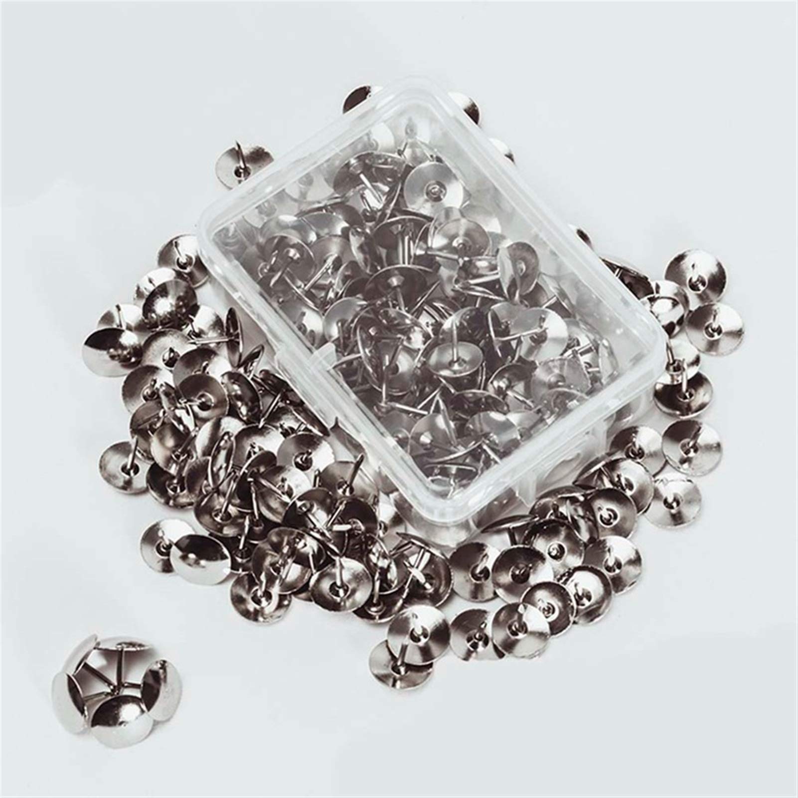 Clavos de cobre. 400 Uds. Joyero de muebles plateados, caja de vino, pasadores de tachuela, herrajes for puertas adecuados for la escuela y la Oficina