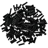 Classic Bricks Starter Kit, Black, 144 Pieces, 1x4 Inches, Building Creative Play Set for Ages 3 and Up, 100% Compatible with All Major Brick Brands