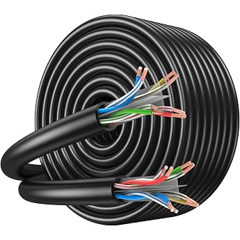 Cat6 LAN Cable Network Cable 100 m UTP 26AWG 500MHz - Cable Roll for Cabling Office & Gaming Cat.6