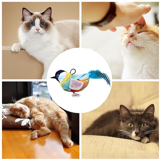 Foto 5 de 7 de Simulación De Juguete para Gatos Pájaros, Juguete De Pájaros De Peluche para Gatos, Juguete para Gatos…