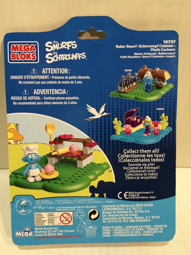 THE SMURFS 10737 BAKER SMURF – Mini-Baustein-Set Mit Schlumpf-Koch-Figur, 21 Teile, Ab 4 Jahren