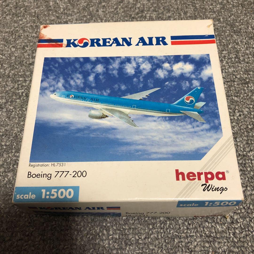 1/200 Korean Air B777-200航空機モデル (ヘルパ製) 1/200 Korean Air B777-200航空機モデル (ヘルパ製) 2025年最新