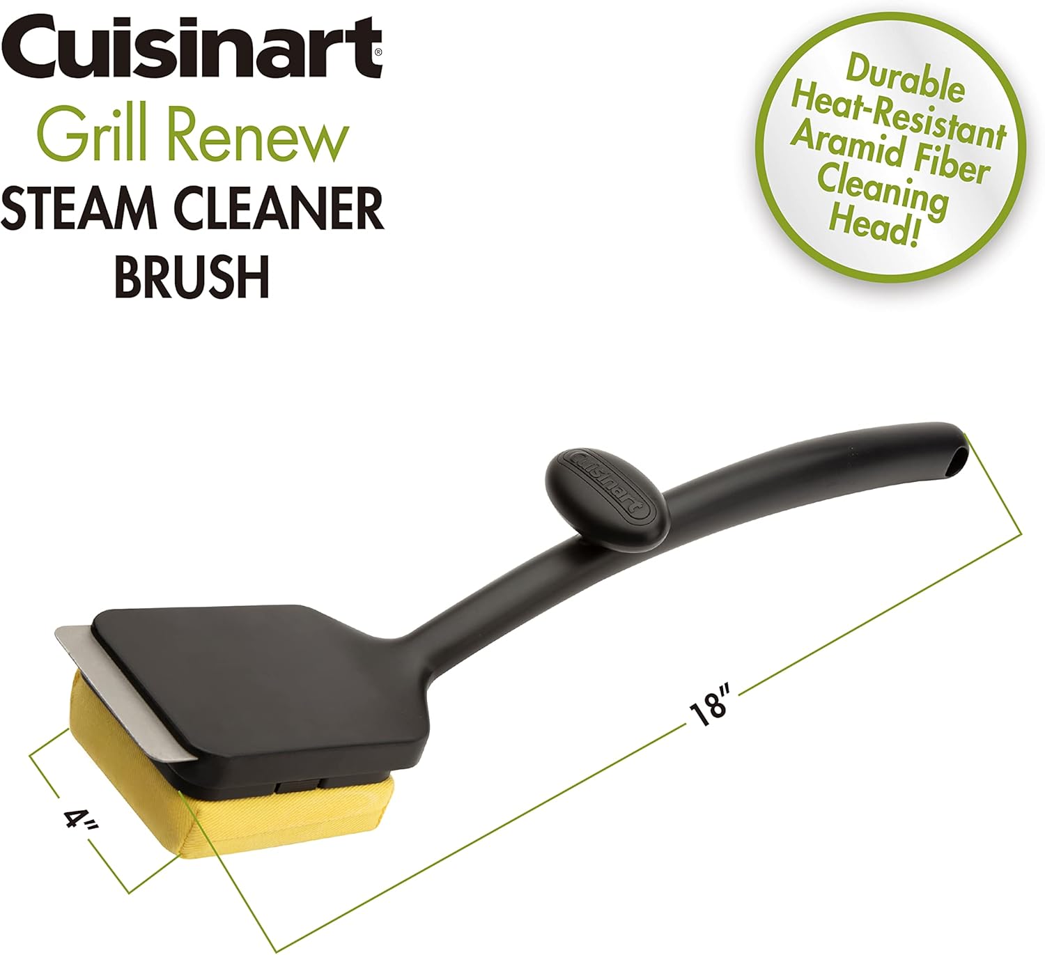 Cuisinart CGG-306 Chef's Style Portable Propane Tabletop 20,000 BTU Professional Gas Grill + Cuisinart CCB-1000 Grill Renew Steam Cleaner Brush