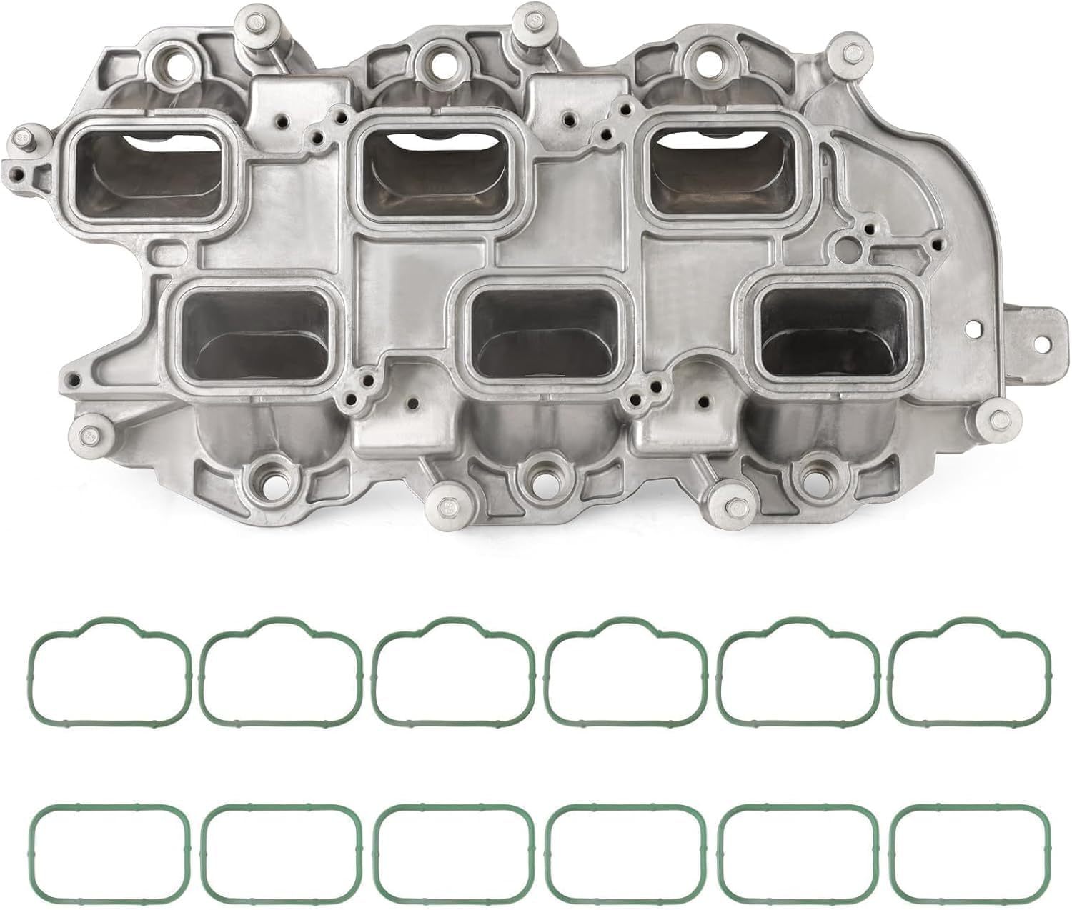 MITZONE Automotive Aluminum Intake Manifold Compatible with 2011-2020 Chevy Dodge Jeep RAM V6 3.6L Grand Cherokee Wrangler Grand Caravan Journey Charger Avenger Town & Country 200 300 1500