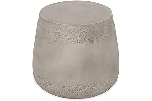 Christopher Knight Home Sidney Indoor Contemporary Lightweight Accent Table - Concrete Stone Nightstand
