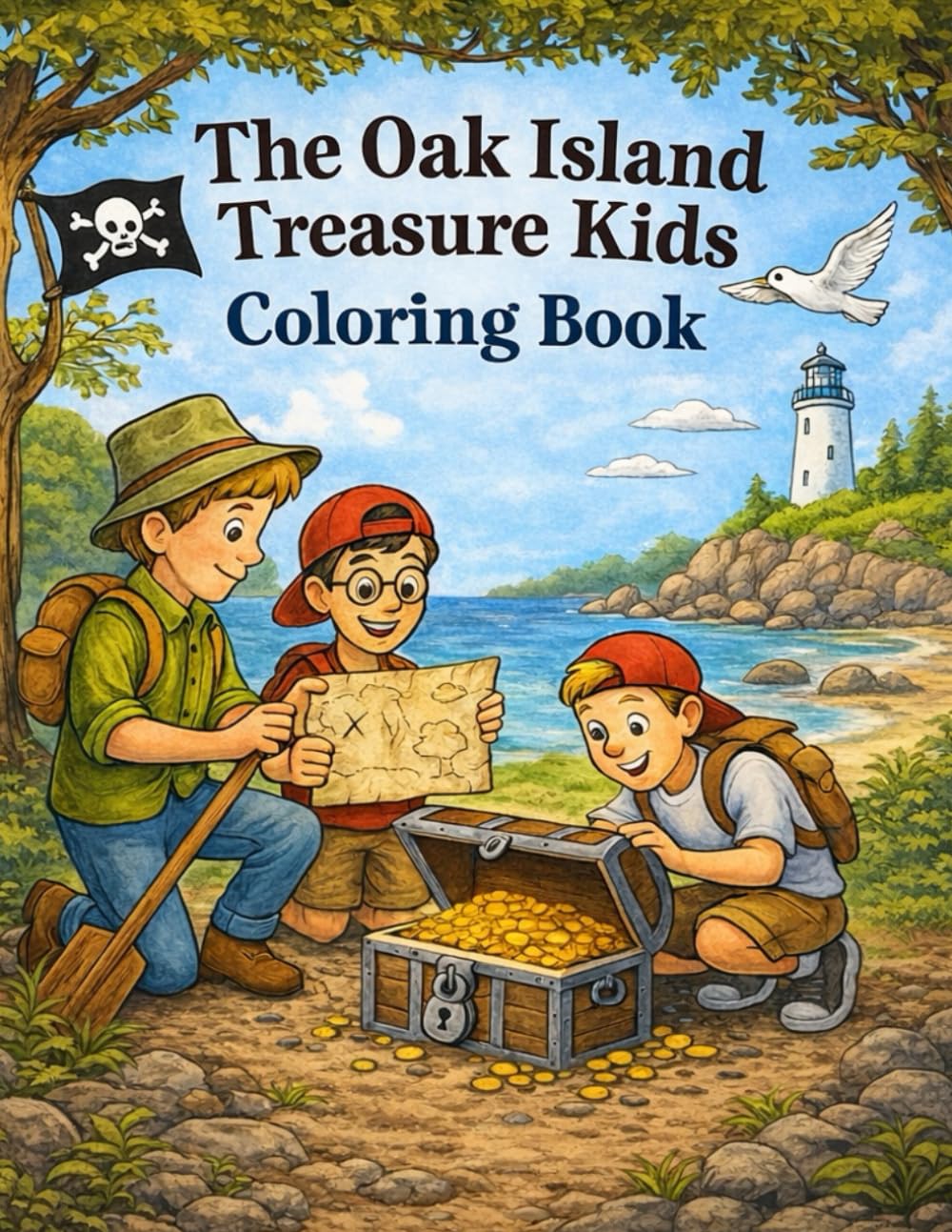 The Oak Island Treasure Kids Coloring Book: Color, Explore and Unlock the Secrets!