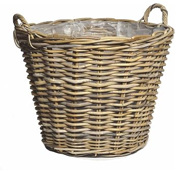 Specebo Plant Basket Made of Willow Natural   45 cm   Flower Basket Flower Pot Plant Pot Planter Garden Balcony Patio